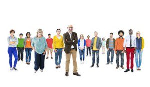 Group of Multiethnic Diverse Colorful People