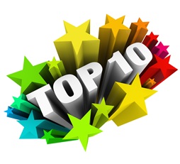 Top 10 Ten Stars Celebrate Best Review Rating Award