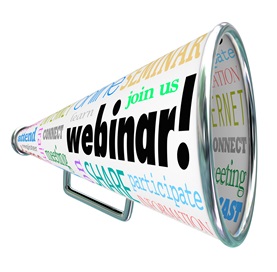 Webinar Bullhorn Megaphone Online Seminar Webcast Register